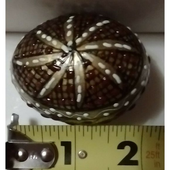 Romanian Pysanky Hand Painted Real Easter Egg 3D Gold Base Red Black Mosaic - Picture 6 of 6